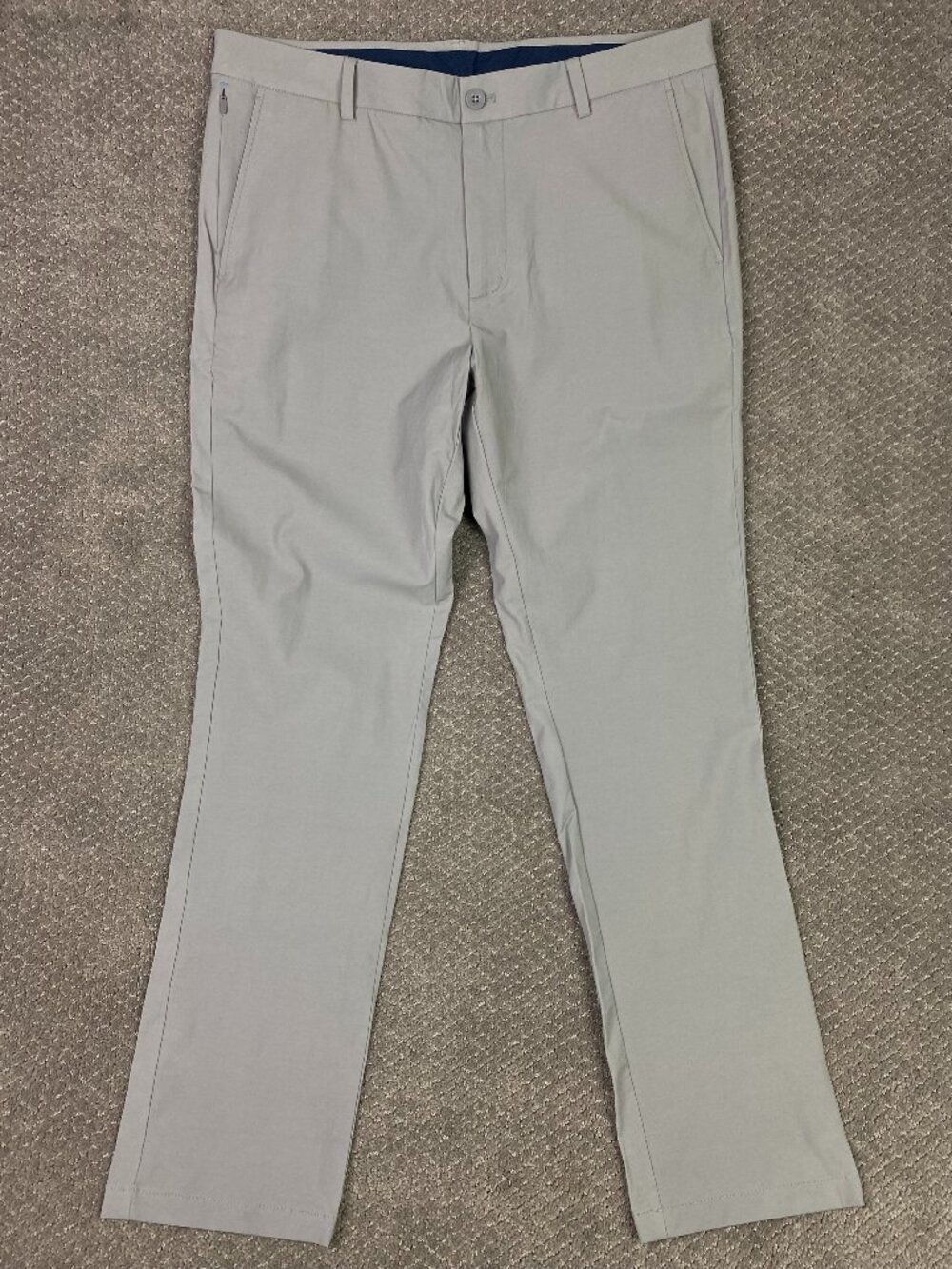 Vineyard Vines Lightweight On The Go Pants Mens 35x32 Fit 37x32 Gray Performance